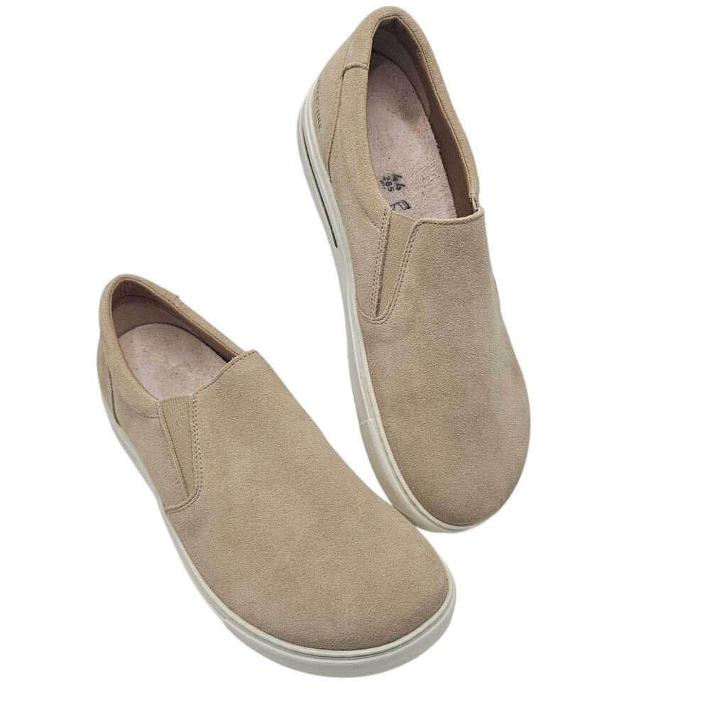 Birkenstock Oswego Mens Suede Leather Taupe Sneaker EU 44 | US Men's 11-11.5